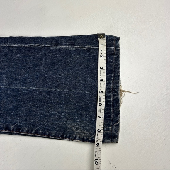 Seven 7 FOR ALL MANKIND Flare Jeans SIZE 29 Boot cut Distressed Knee Made USA - Picture 10 of 10